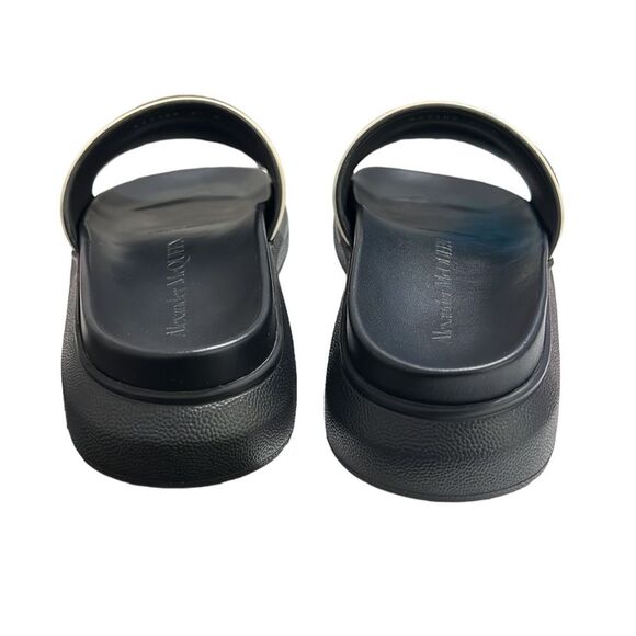 Alexander McQueen Black Oversized Hybrid Signature Slide Sandals Size 41D main image 5